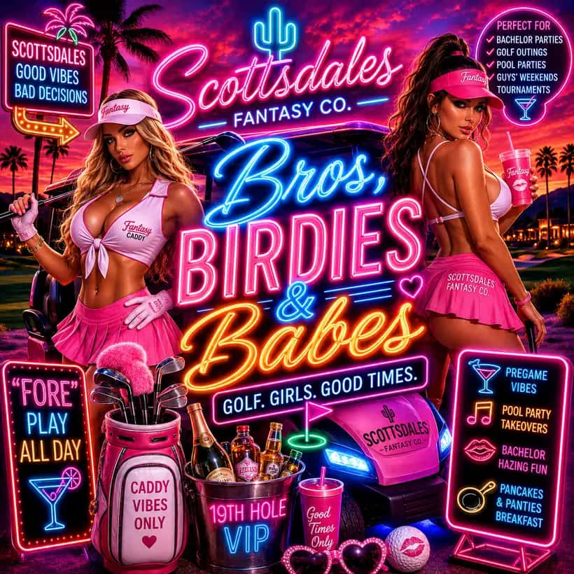 Scottsdale golf bachelor party entertainment guide with daytime package planning